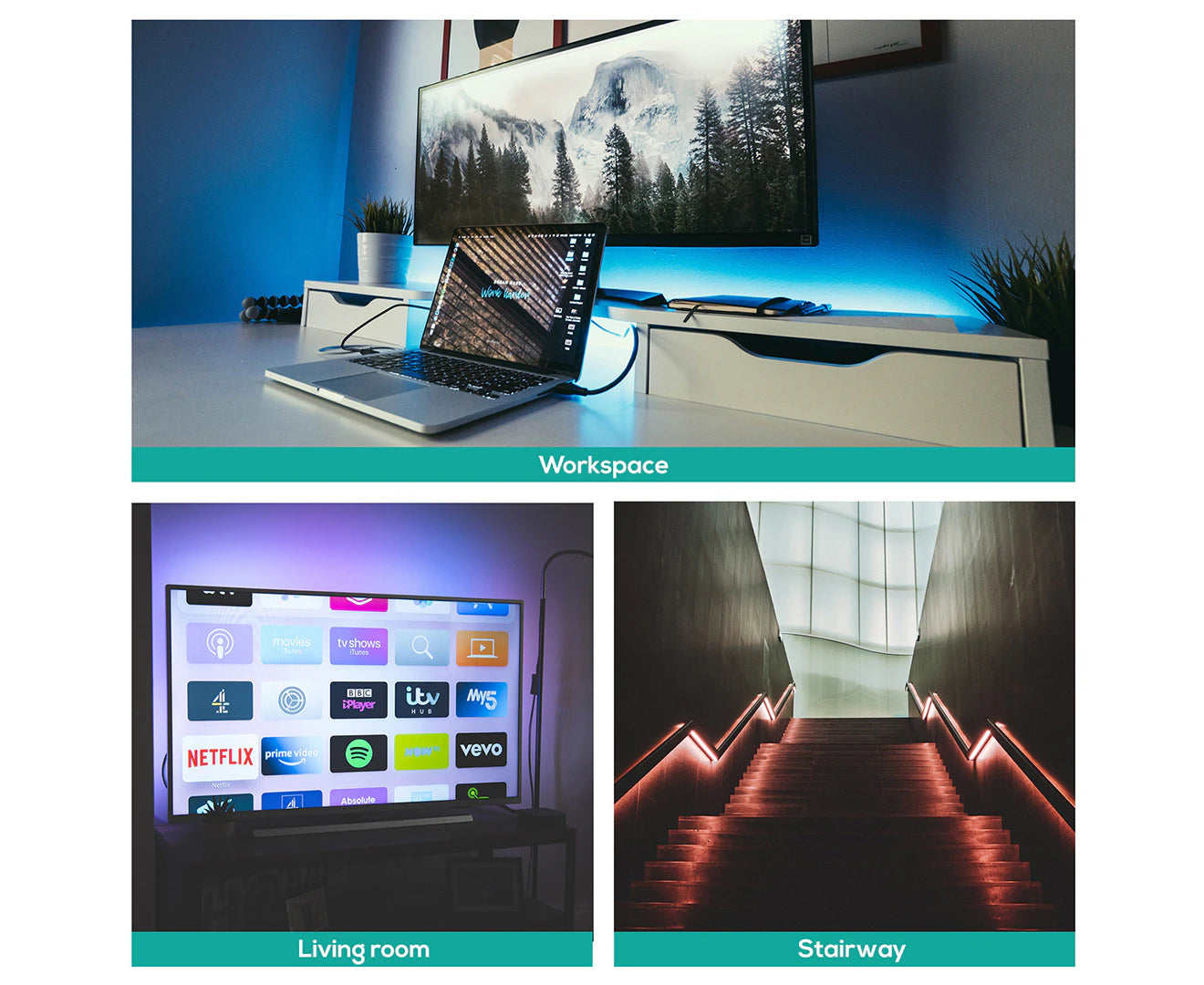 Mbeat 5M Smart RGB Colour-Changing LED Strip