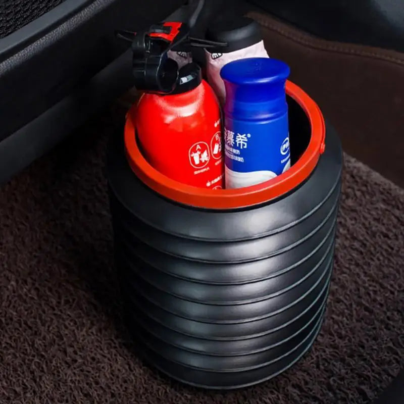 Car Trash Bin Portable Retractable Folding Fishing Buckets Telescopic Car Accessories Water Storage Buckets Outdoor Trash Can