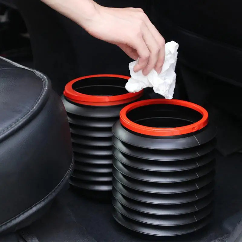 Car Trash Bin Portable Retractable Folding Fishing Buckets Telescopic Car Accessories Water Storage Buckets Outdoor Trash Can