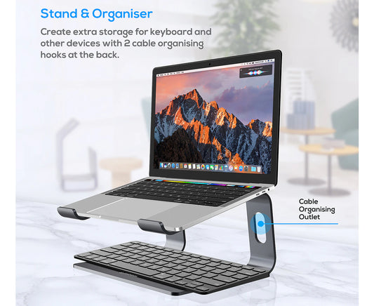 Elevated Laptop Stand - Space Grey