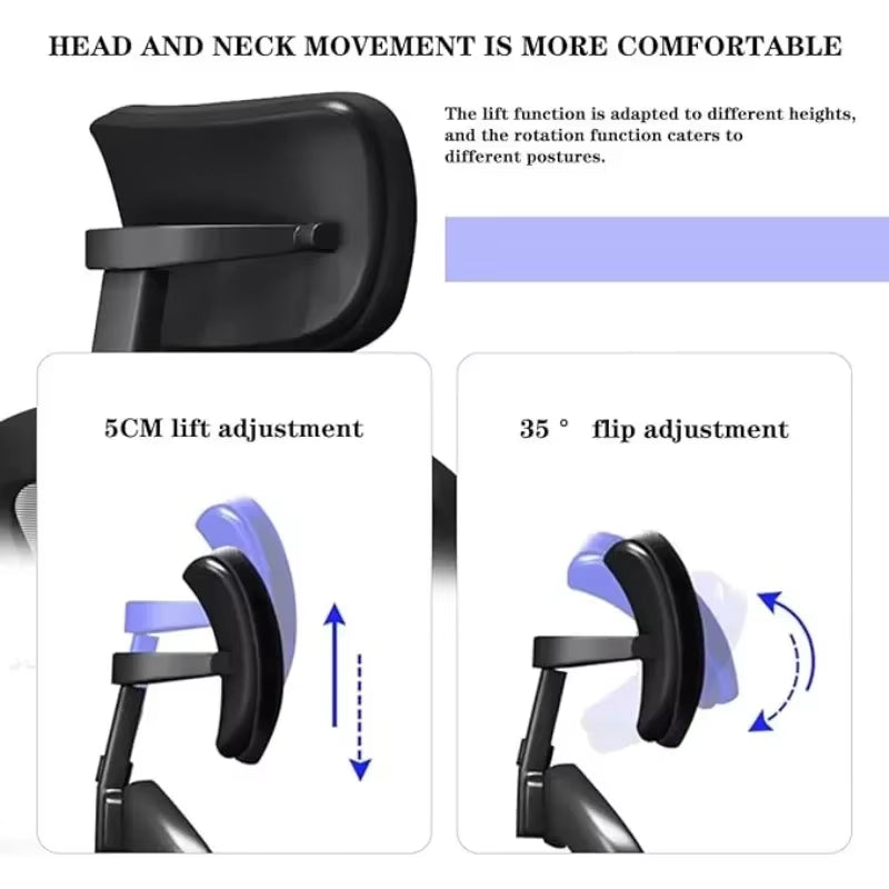 Office Chair Headrest Head Support Cushion Computer Chair Neck Pillow Fabric Office Headrest Attachment Work Chairs