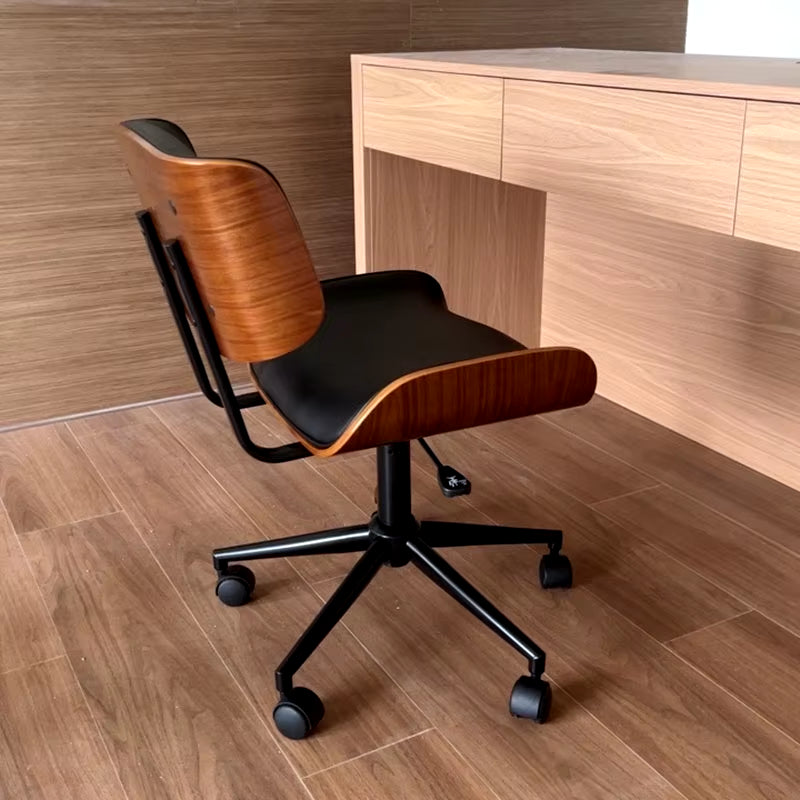 Nordic Luxury Gaming Chair Office Furniture Solid Wood Computer Chairs Simple Long Sitting Swivel Chair Lifting Office Chairs
