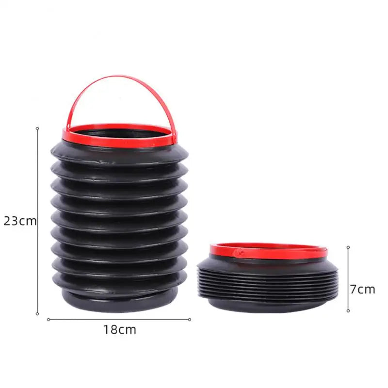 Car Trash Bin Portable Retractable Folding Fishing Buckets Telescopic Car Accessories Water Storage Buckets Outdoor Trash Can