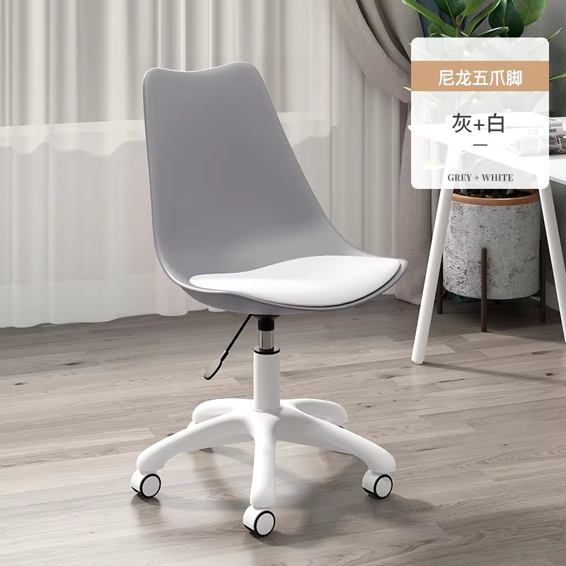 Computer Chair Home Backrest Chair Office Simple Bedroom Study Rotating Chair Lift Student Dormitory Study Chair without Armrest