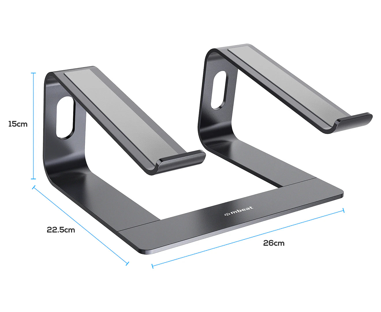 Elevated Laptop Stand - Space Grey