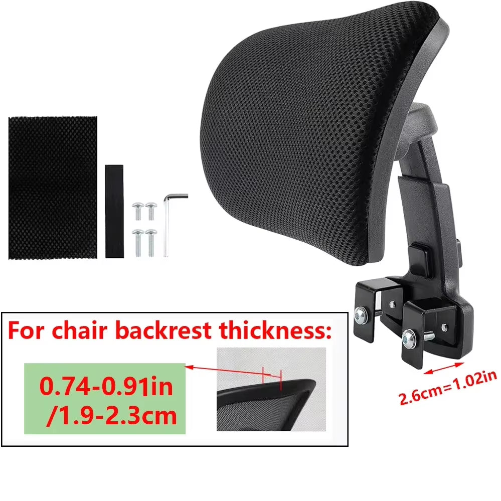 Office Chair Headrest Head Support Cushion Computer Chair Neck Pillow Fabric Office Headrest Attachment Work Chairs