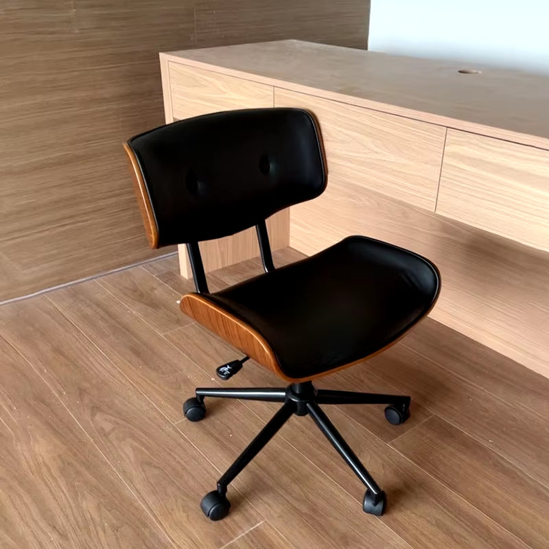 Nordic Luxury Gaming Chair Office Furniture Solid Wood Computer Chairs Simple Long Sitting Swivel Chair Lifting Office Chairs