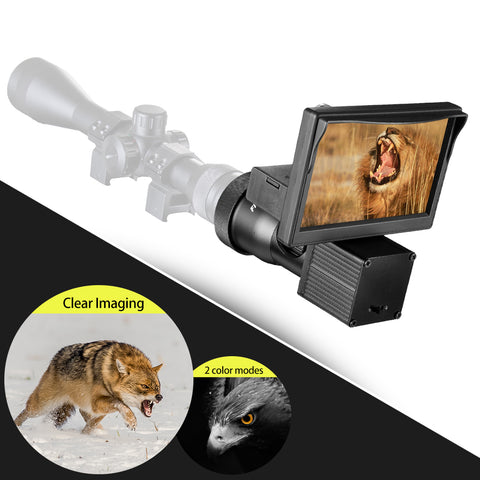 Fire Wolf Night Vision 5.0 Inch Display Siamese HD 1080P Scope Video Cameras Infrared illuminator Riflescope Hunting Optical