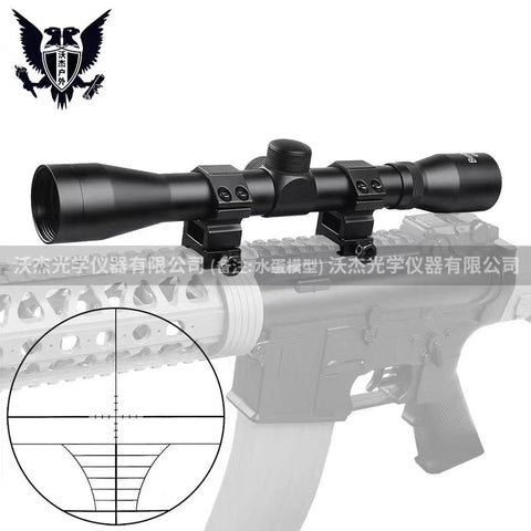 B brand 4X32 Optical Sight Etched Glass Tactical Riflescope Sight Scope Rifle Hunting optics red dot holographic sight cqb