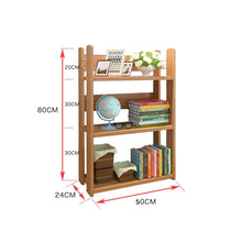 Bookshelf Desk Creative Study Bookcase Tree Shaped Furniture Decor Book Rack Multi-Grid Storage Shelf Wooden Display Shelf