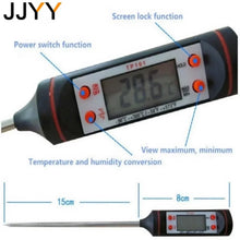 JJYY Digital Meat Thermometer Cooking Food Kitchen Probe Buffalo Milk Liquid Oven Digital Temperature Stonego Kitchen Tool