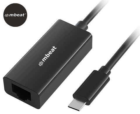 15Cm USB-C Gigabit Ethernet Adapter - Black