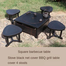 Outdoor Party Household Charcoal Heating Brazier Fire Indoor Multi-Functional Courtyard Barbecue Grill BBQ Fire Pit Barbecue