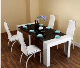 Stretch Table. Fold the Dining Table and Chairs.