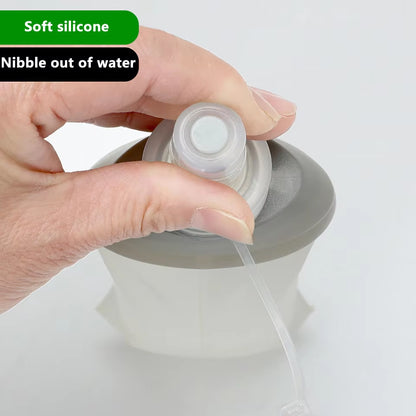 Foldable Silicone Soft Flask Water Bottles Outdoors Sport Traveling Running Kettle Hydration Pack Bag Vest 250ML- 500ML