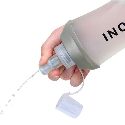 Foldable Silicone Soft Flask Water Bottles Outdoors Sport Traveling Running Kettle Hydration Pack Bag Vest 250ML- 500ML