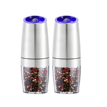 Electric Pepper Grinder Stainless Steel Automatic Gravity Shaker Salt Pepper Grinder Spice Mills Grinding Tools Kitchen Gadgets