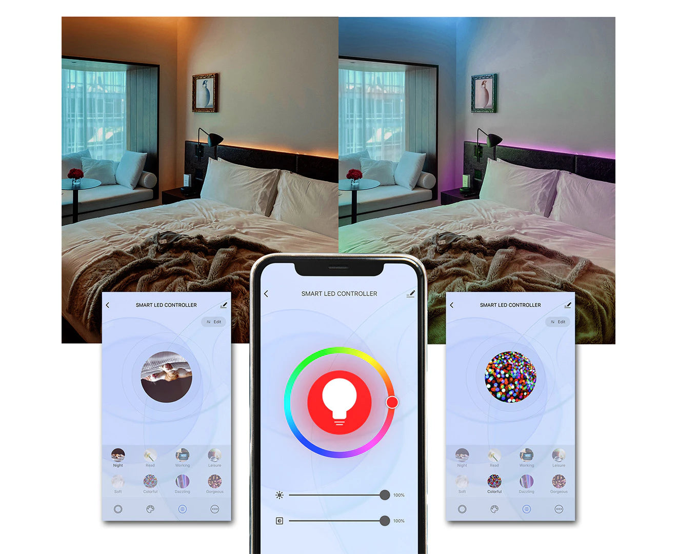 Mbeat  5M Smart RGB Colour-Changing LED Strip
