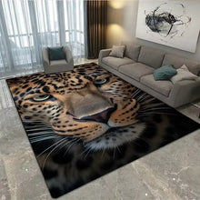 3D Black Panther Living Room Carpet Large Area Carpet Animal Lion Tiger Bedroom Home Decor Tribal Bedroom Carpet Decoration