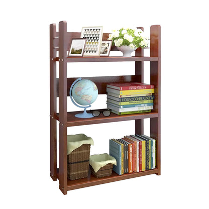 Bookshelf Desk Creative Study Bookcase Tree Shaped Furniture Decor Book Rack Multi-Grid Storage Shelf Wooden Display Shelf