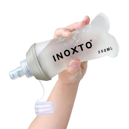 Foldable Silicone Soft Flask Water Bottles Outdoors Sport Traveling Running Kettle Hydration Pack Bag Vest 250ML- 500ML