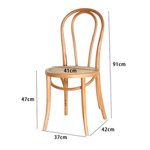 American Retro Solid Wood Dining Chair Desk Rattan Cafe Hotel Tea Room