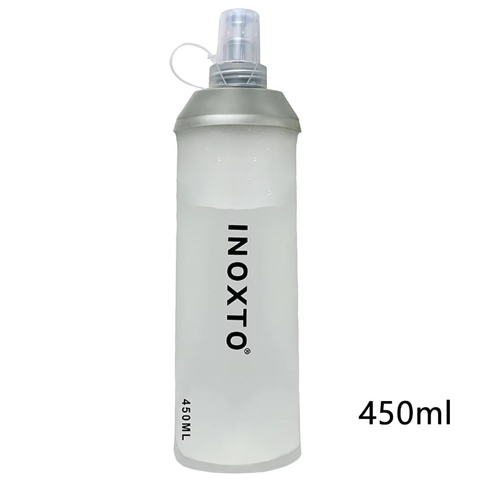 Foldable Silicone Soft Flask Water Bottles Outdoors Sport Traveling Running Kettle Hydration Pack Bag Vest 250ML- 500ML