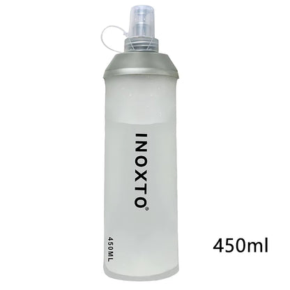 Foldable Silicone Soft Flask Water Bottles Outdoors Sport Traveling Running Kettle Hydration Pack Bag Vest 250ML- 500ML