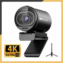 Webcam 4K Web Camera 1080P 60FPS USB Streaming  Camera with 2 Noise Reduction Mics for Gaming/Youtube/Video Calling