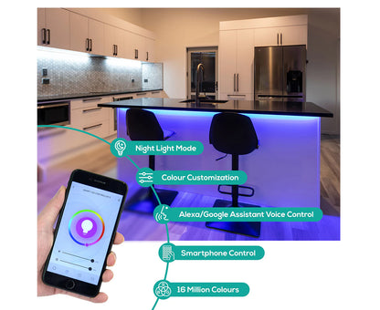 Mbeat  5M Smart RGB Colour-Changing LED Strip