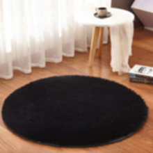 Fluffy Faux Fur round Rug