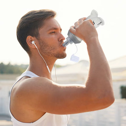 Foldable Silicone Soft Flask Water Bottles Outdoors Sport Traveling Running Kettle Hydration Pack Bag Vest 250ML- 500ML