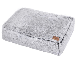 80X60X20Cm Calming Plush Pet Mattress - Grey