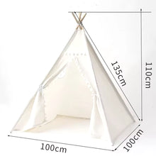 1.6M/1.3M Kid Tent Play House Wigwam for Children Portable Child Tipi Tents Teepee Toddler Ball Pit Girl Castle Play Room