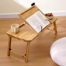 Bamboo Foldable Laptop Table Small Table Folding Lifting Desk Bed Side Small Table Study Desk Kids Breakfast Table