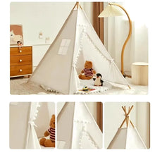 1.6M/1.3M Kid Tent Play House Wigwam for Children Portable Child Tipi Tents Teepee Toddler Ball Pit Girl Castle Play Room