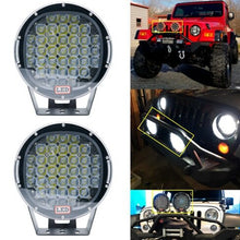 185w 9 Inch Headlamp Round Led Off Road Light Spot Beam Led Work Light Fog Light Driving Light Roof Bar Bumper for SUV Boat 4x4