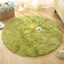 Fluffy Faux Fur round Rug