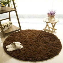 Fluffy Faux Fur round Rug